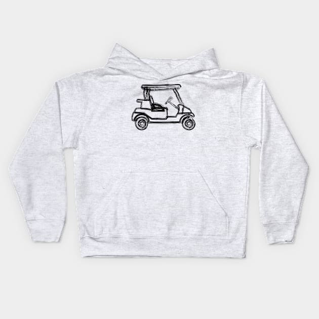 Golf - Golf car Kids Hoodie by jaml-12